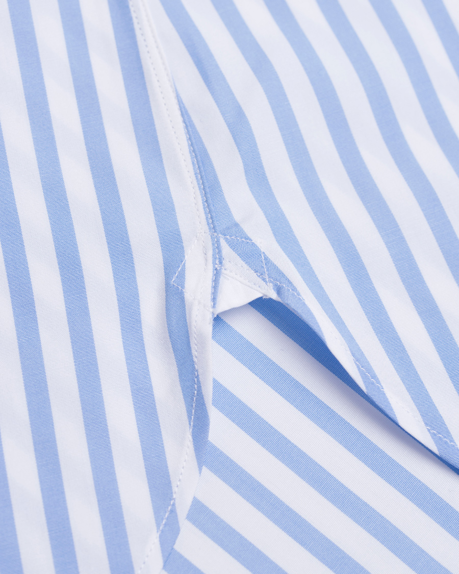 Hombres | Camisas | Turnbull & Asser | Slim Fit Bengal Stripe Shirt Light Blue