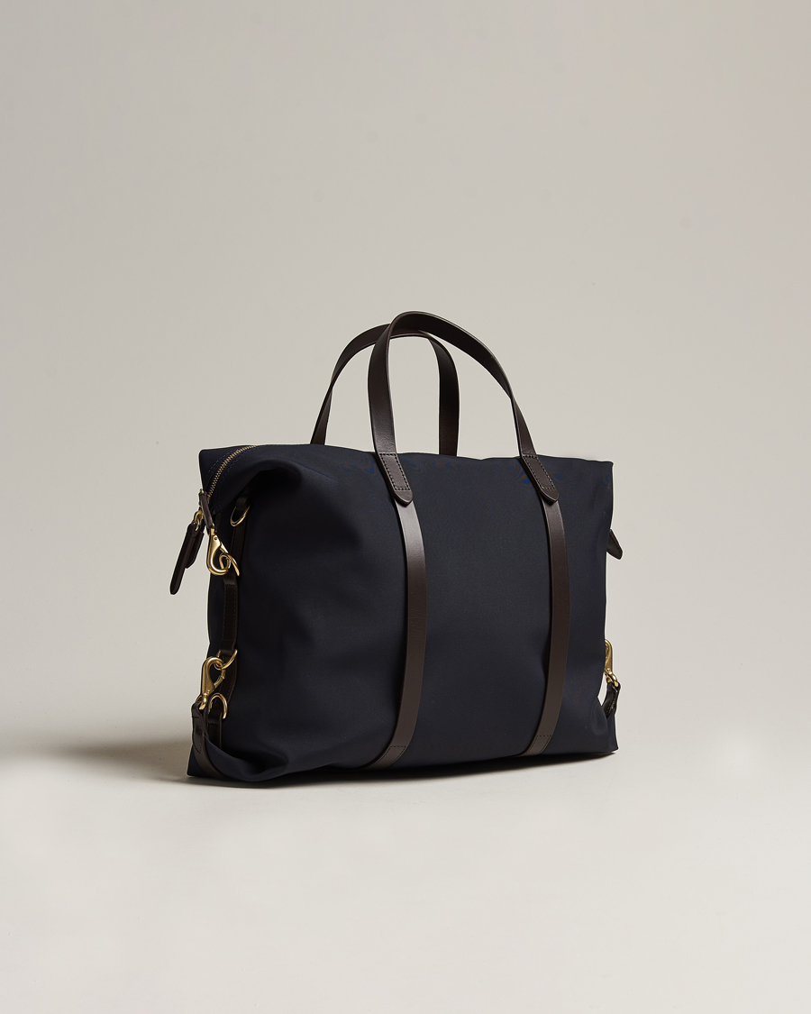 Hombres | Bolsos | Mismo | M/S Utility Nylon Duffle Bag Navy/Dark Brown
