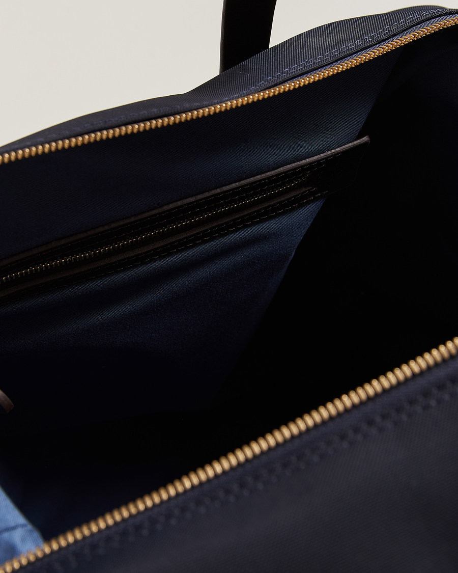 Hombres | Bolsos | Mismo | M/S Utility Nylon Duffle Bag Navy/Dark Brown