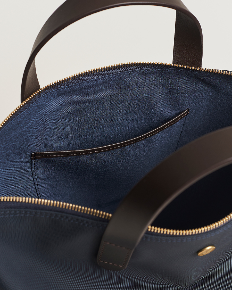 Hombres | Bolsos | Mismo | M/S Canvas Shopper Navy/Dark Brown