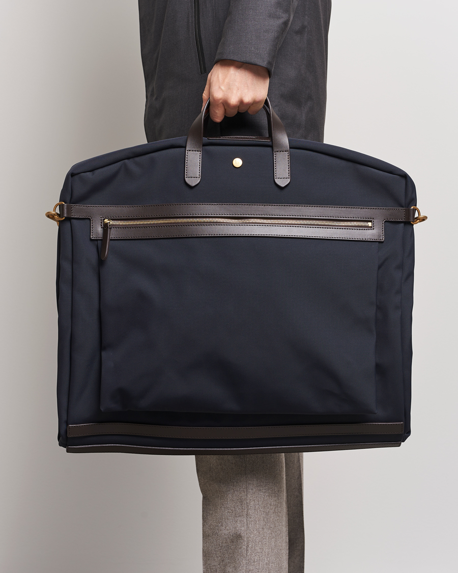 Hombres | Business & Beyond | Mismo | M/S Suit Carrier Navy/Dark Brown