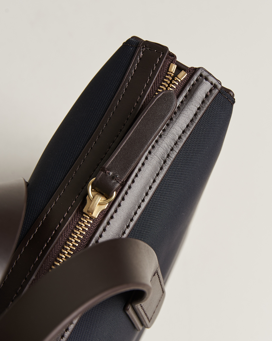 Hombres | Mismo M/S Canvas Briefcase Navy/Dark Brown | Mismo | M/S Canvas Briefcase Navy/Dark Brown