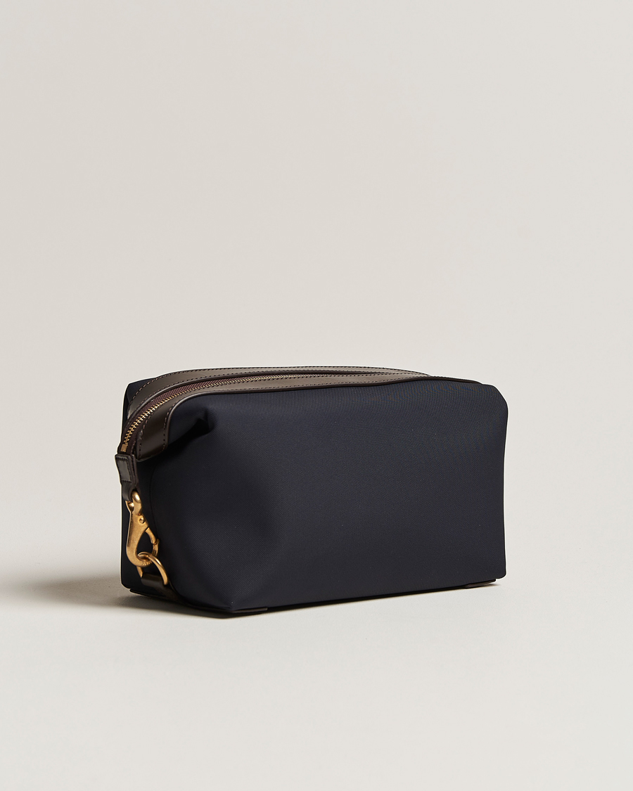 Hombres | Bolsos | Mismo | M/S Nylon Washbag Navy/Dark Brown