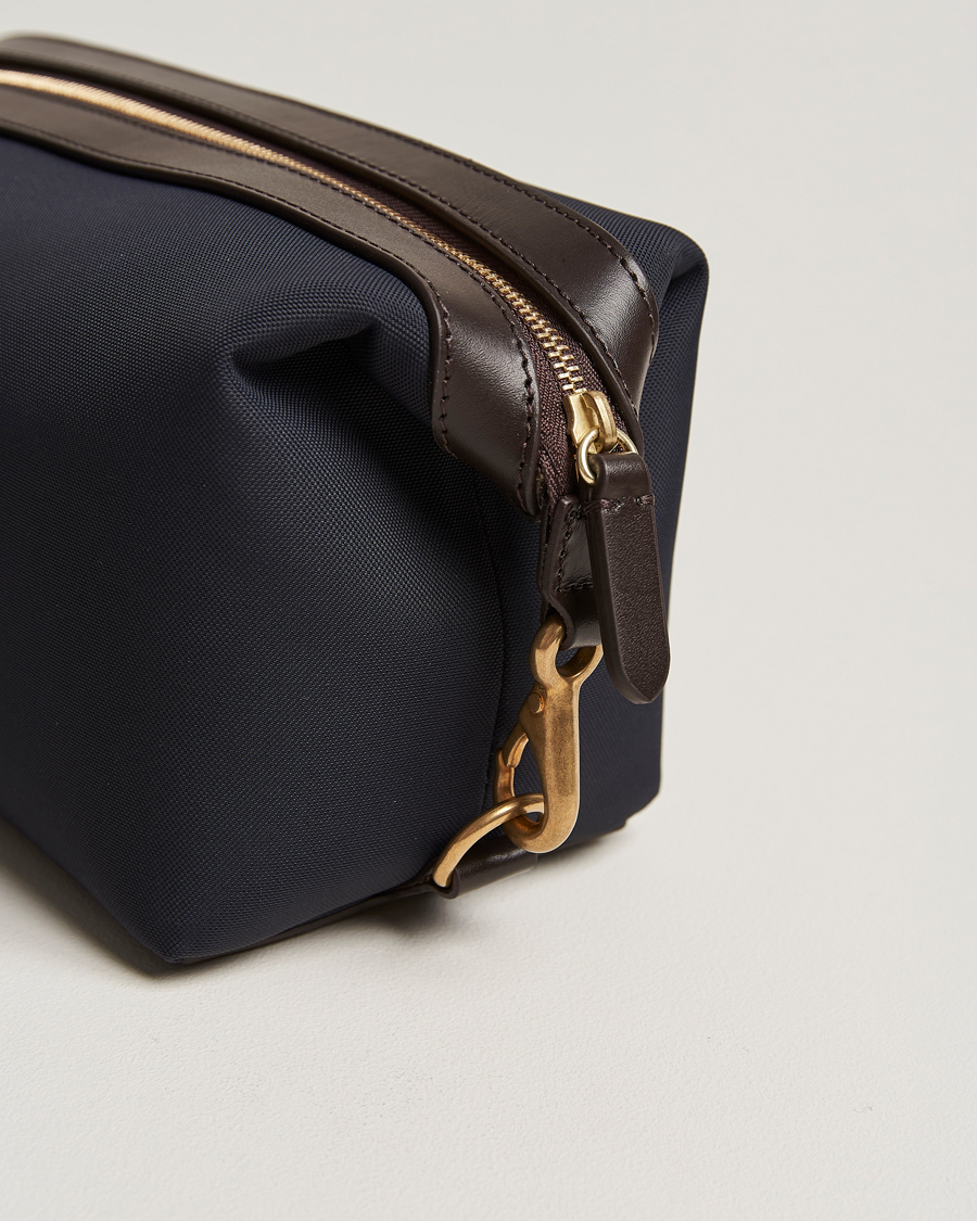 Hombres | Bolsos | Mismo | M/S Nylon Washbag Navy/Dark Brown