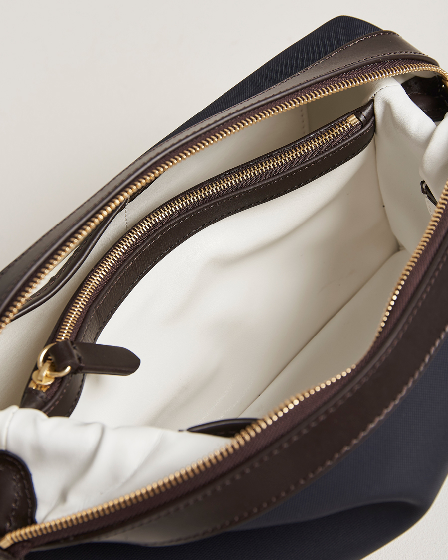 Hombres | Bolsos | Mismo | M/S Nylon Washbag Navy/Dark Brown