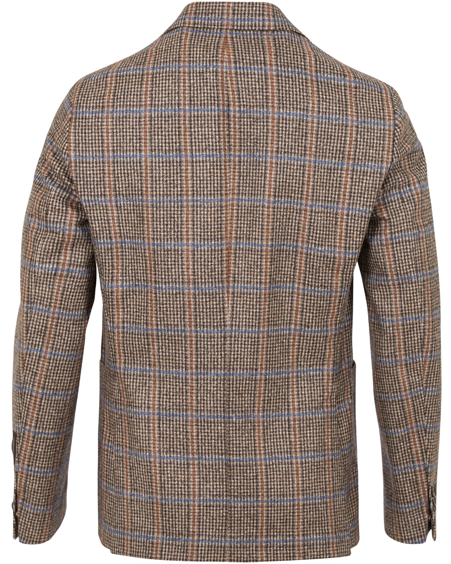 Hombres | Blazers | Oscar Jacobson | Epic Check Fratelli Tallia Di Delfino Blazer Brown