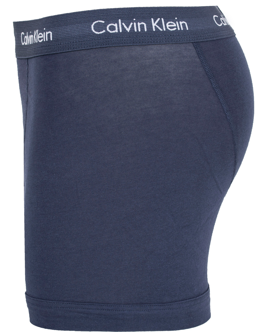 Hombres | Ropa interior y calcetines | Calvin Klein | Cotton Stretch Long Leg Trunk 3-pack Blue/Black/Cobolt
