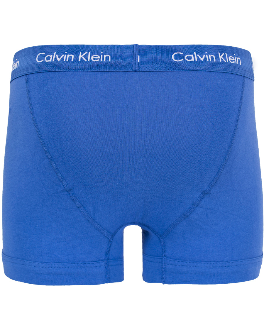 Hombres | Ropa interior y calcetines | Calvin Klein | Cotton Stretch Long Leg Trunk 3-pack Blue/Black/Cobolt