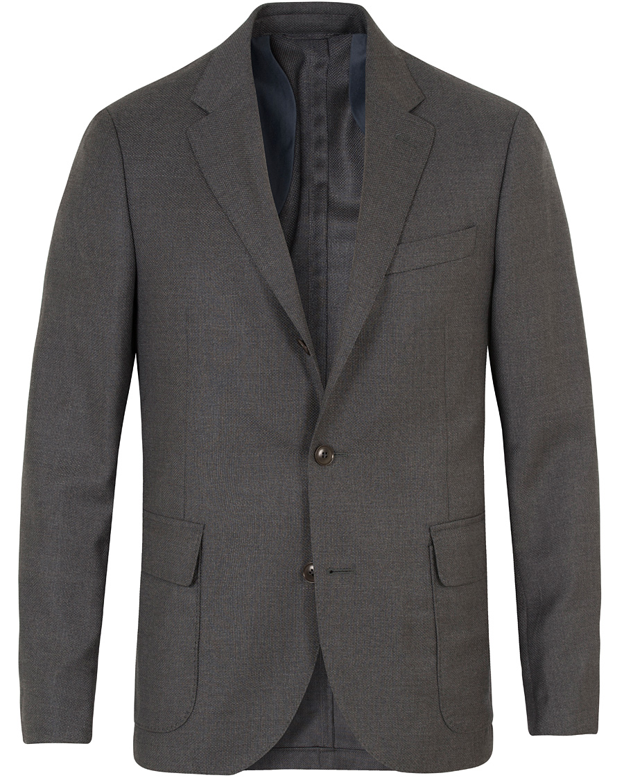 Hombres | Blazers | GANT Diamond G | Hopsack Travel Blazer Graphite Melange