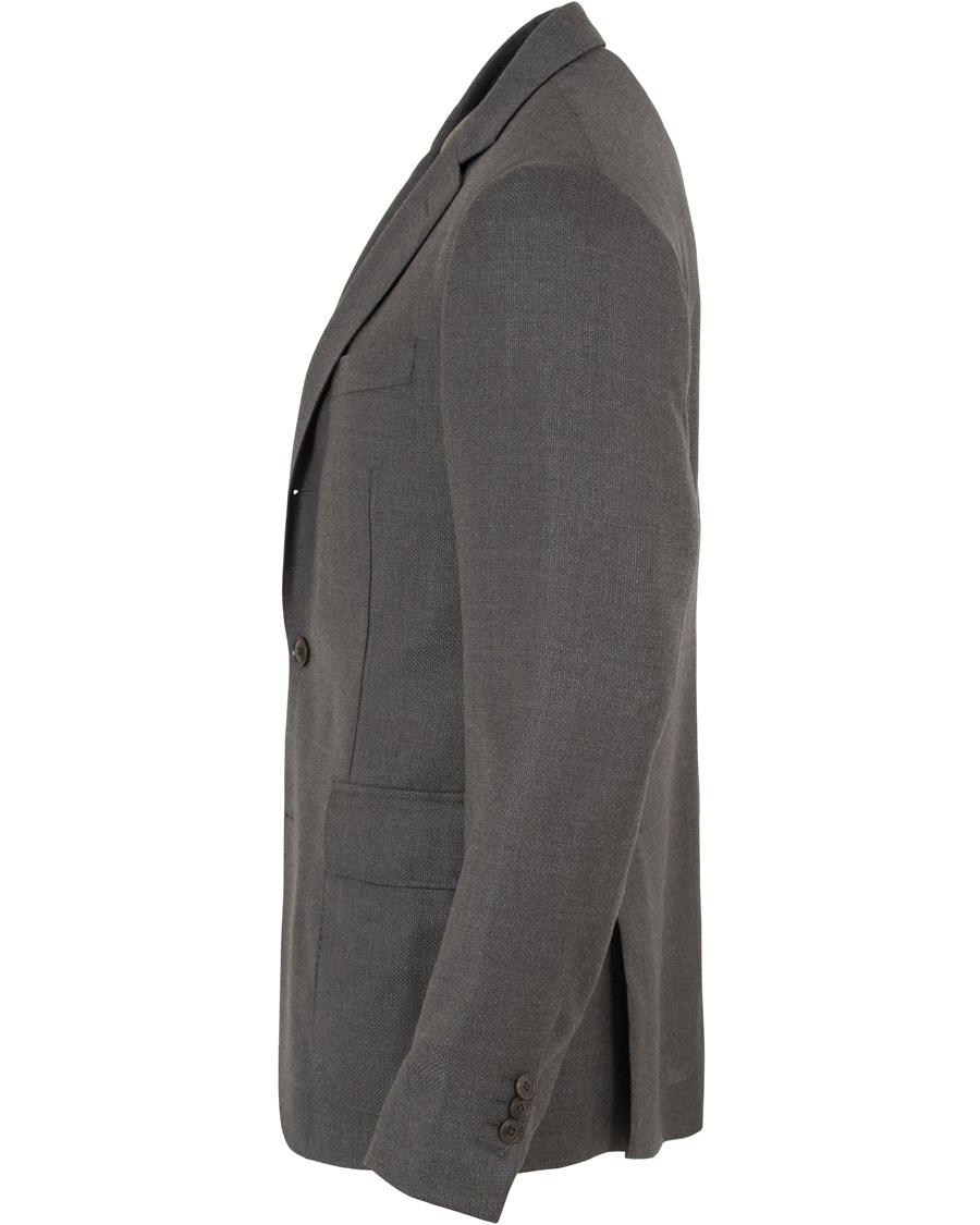 Hombres | Blazers | GANT Diamond G | Hopsack Travel Blazer Graphite Melange