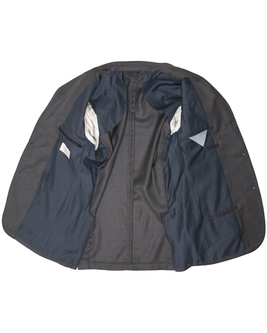 Hombres | Blazers | GANT Diamond G | Hopsack Travel Blazer Graphite Melange