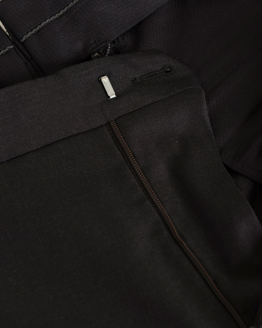 Hombres | Pantalones | GANT Diamond G | Tailored Slim Travel Pants Charcoal Melange