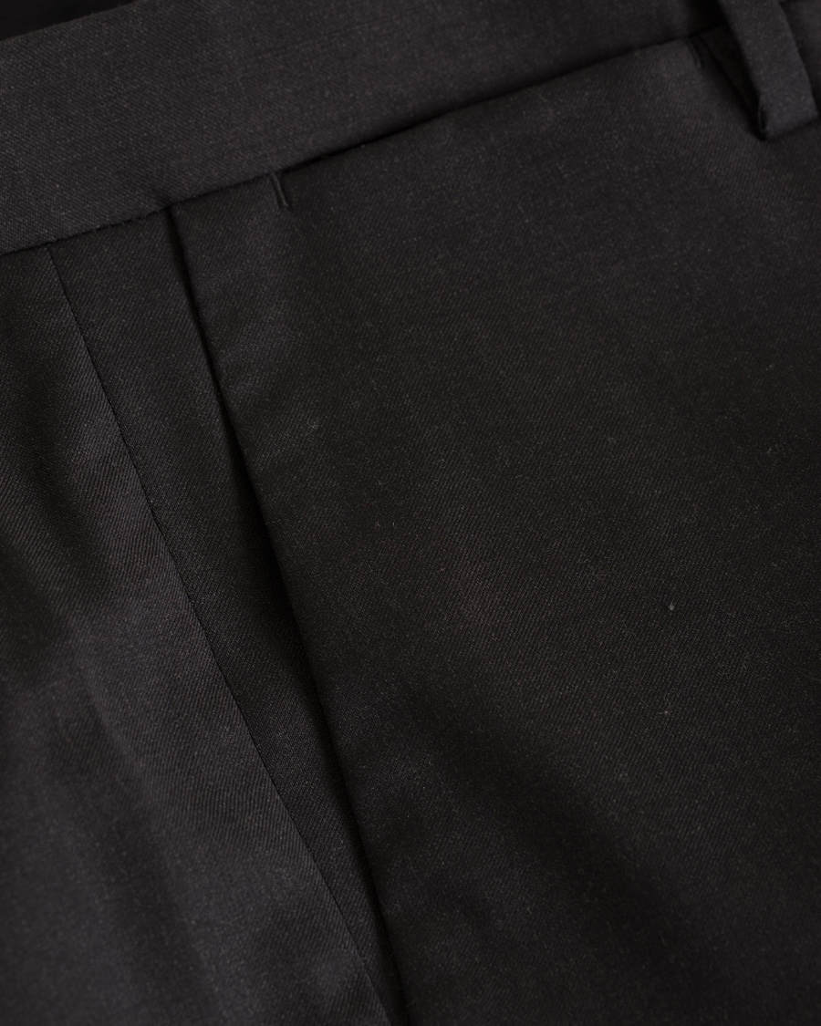 Hombres | Pantalones | GANT Diamond G | Tailored Slim Travel Pants Charcoal Melange