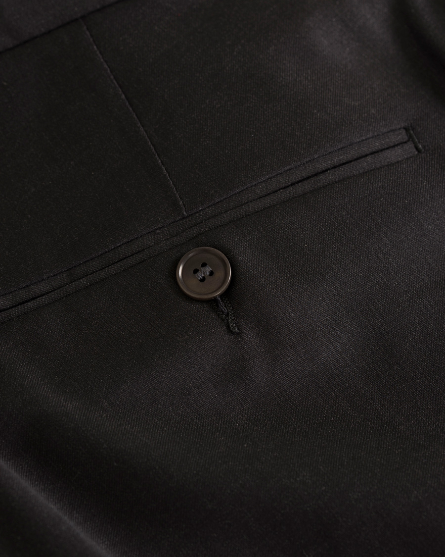 Hombres | Pantalones | GANT Diamond G | Tailored Slim Travel Pants Charcoal Melange