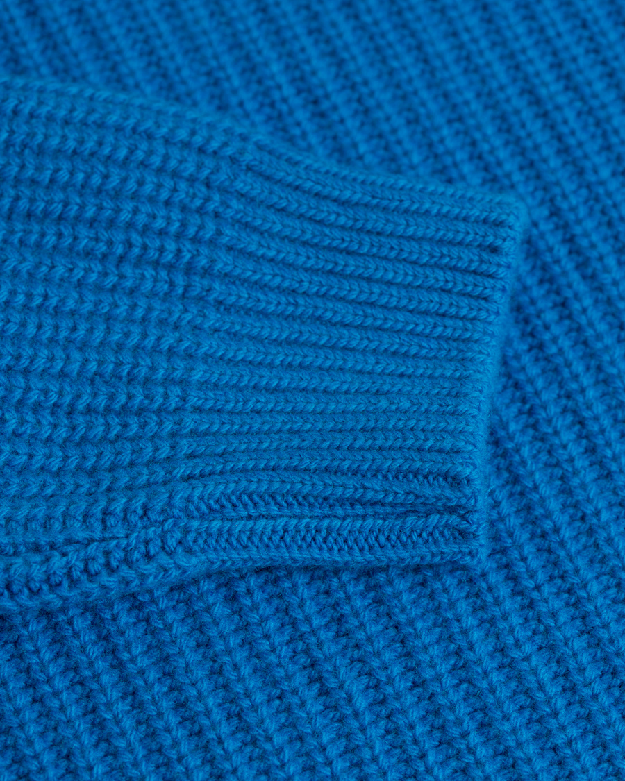 Hombres | Jerséis y prendas de punto | GANT Diamond G | Lambswool Cashmere Crew Neck Teal Blue