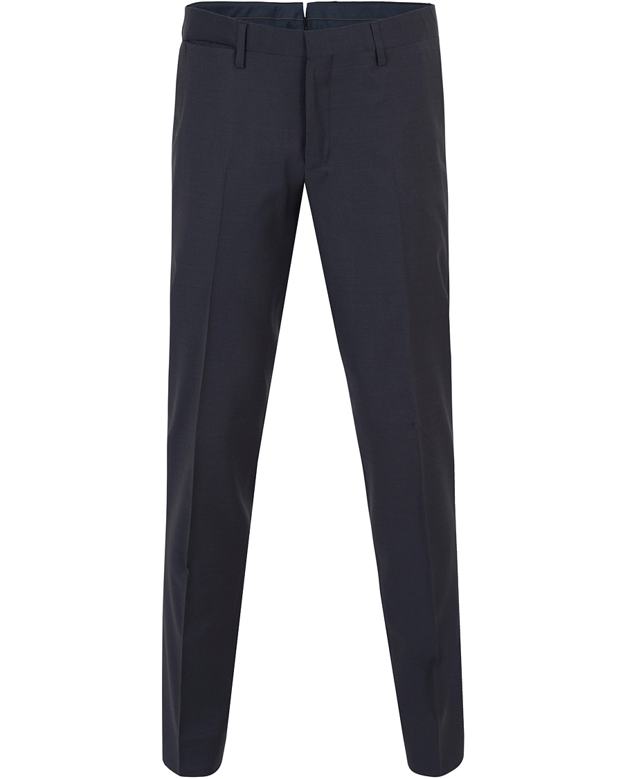 Hombres | Pantalones | GANT Diamond G | Tailored Slim Travel Pants Ink Blue