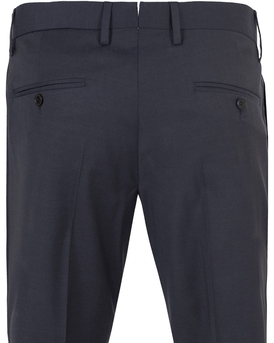 Hombres | Pantalones | GANT Diamond G | Tailored Slim Travel Pants Ink Blue