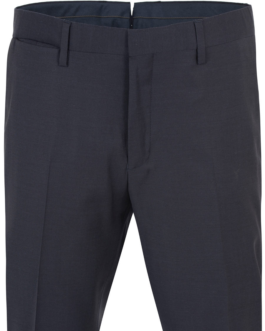 Hombres | Pantalones | GANT Diamond G | Tailored Slim Travel Pants Ink Blue