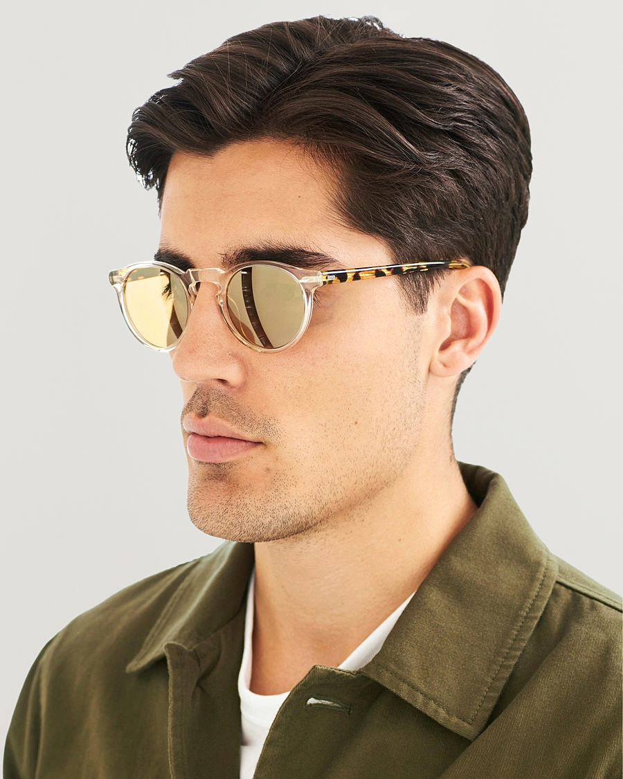 Hombres | Accesorios | Oliver Peoples | Gregory Peck Sunglasses Honey/Gold Mirror