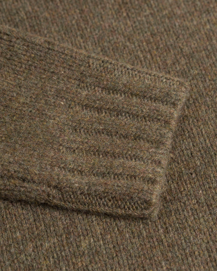Hombres | Jerséis y prendas de punto | Polo Ralph Lauren | Knitted Wool/Cashmere  Shawl Sweater Olive Melange