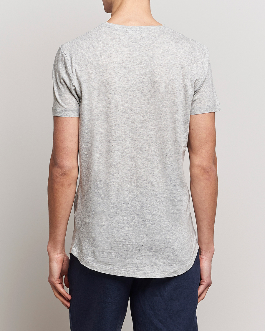 Hombres | Camisetas | Orlebar Brown | OB Crew Neck Tee Mid Grey Melange