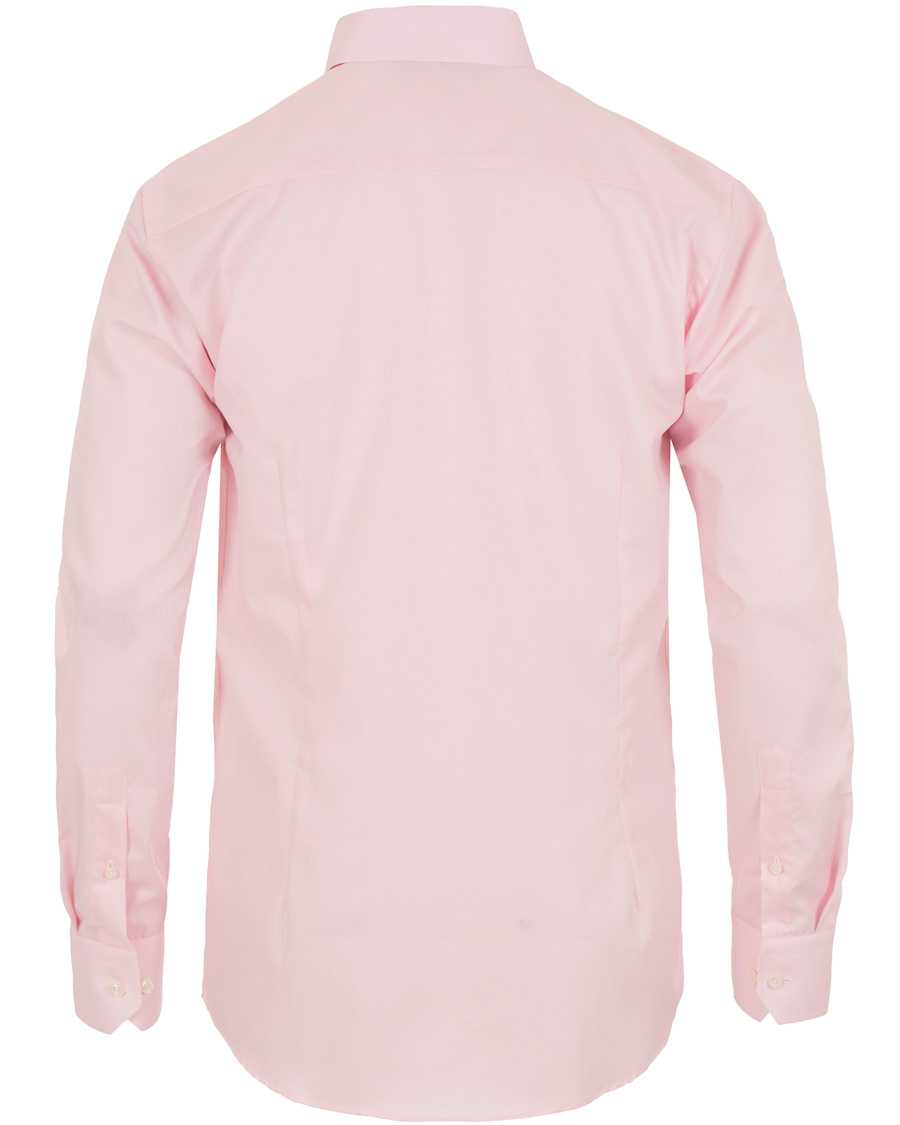 Hombres | Camisas | Eton | Slim Fit Cut Away Micro Print Shirt Pink/Red