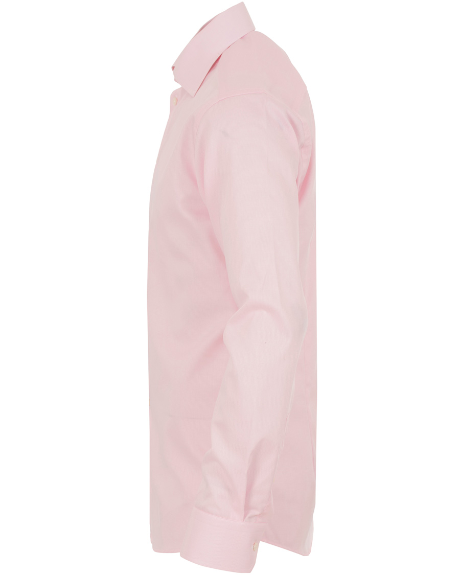 Hombres | Camisas | Eton | Slim Fit Cut Away Micro Print Shirt Pink/Red