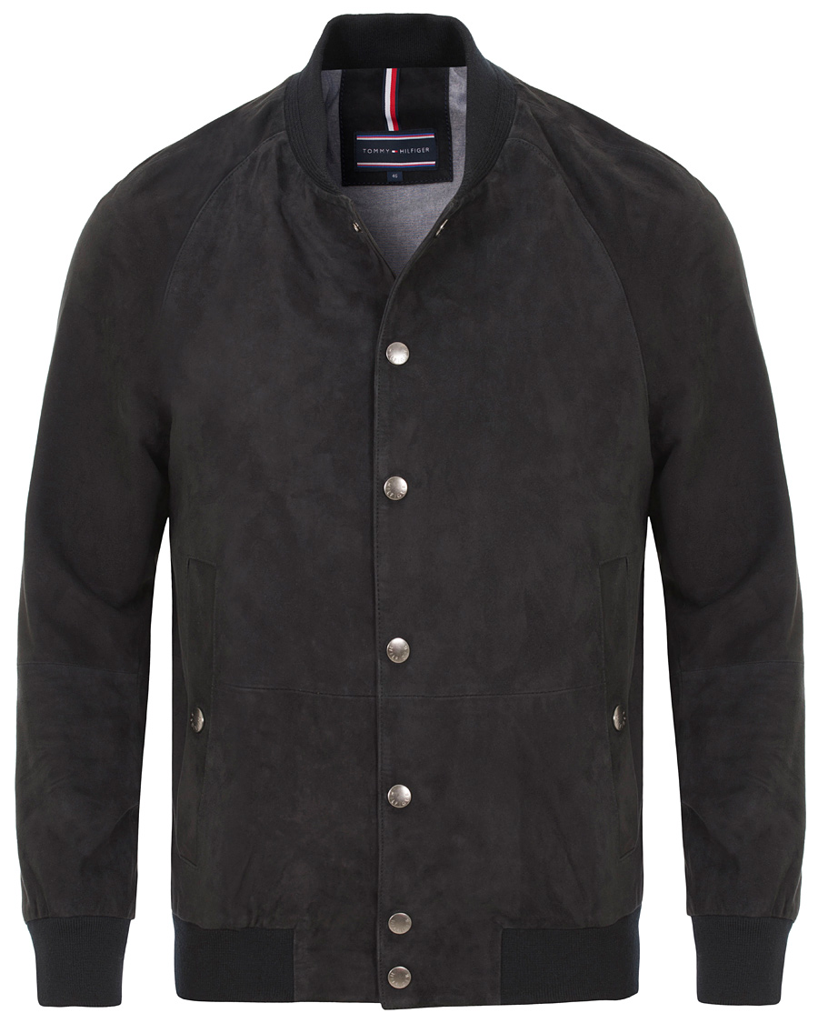 Hombres | Abrigos y chaquetas | Tommy Hilfiger | Caen Bomber Suede Jacket Midnight