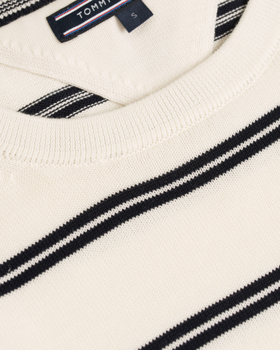 Hombres | Jerséis y prendas de punto | Tommy Hilfiger | Hendrics Stripe Knitted Crew Neck Snow White