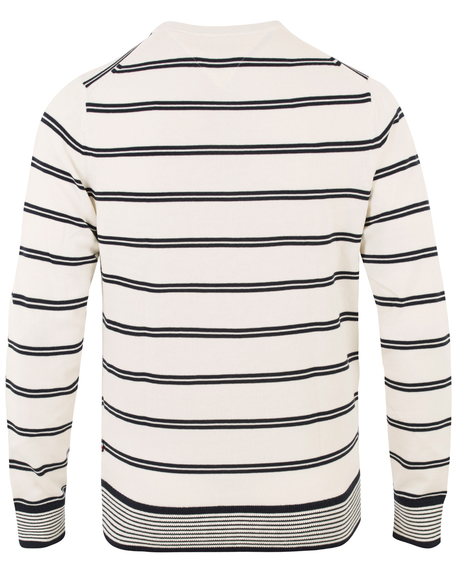 Hombres | Jerséis y prendas de punto | Tommy Hilfiger | Hendrics Stripe Knitted Crew Neck Snow White