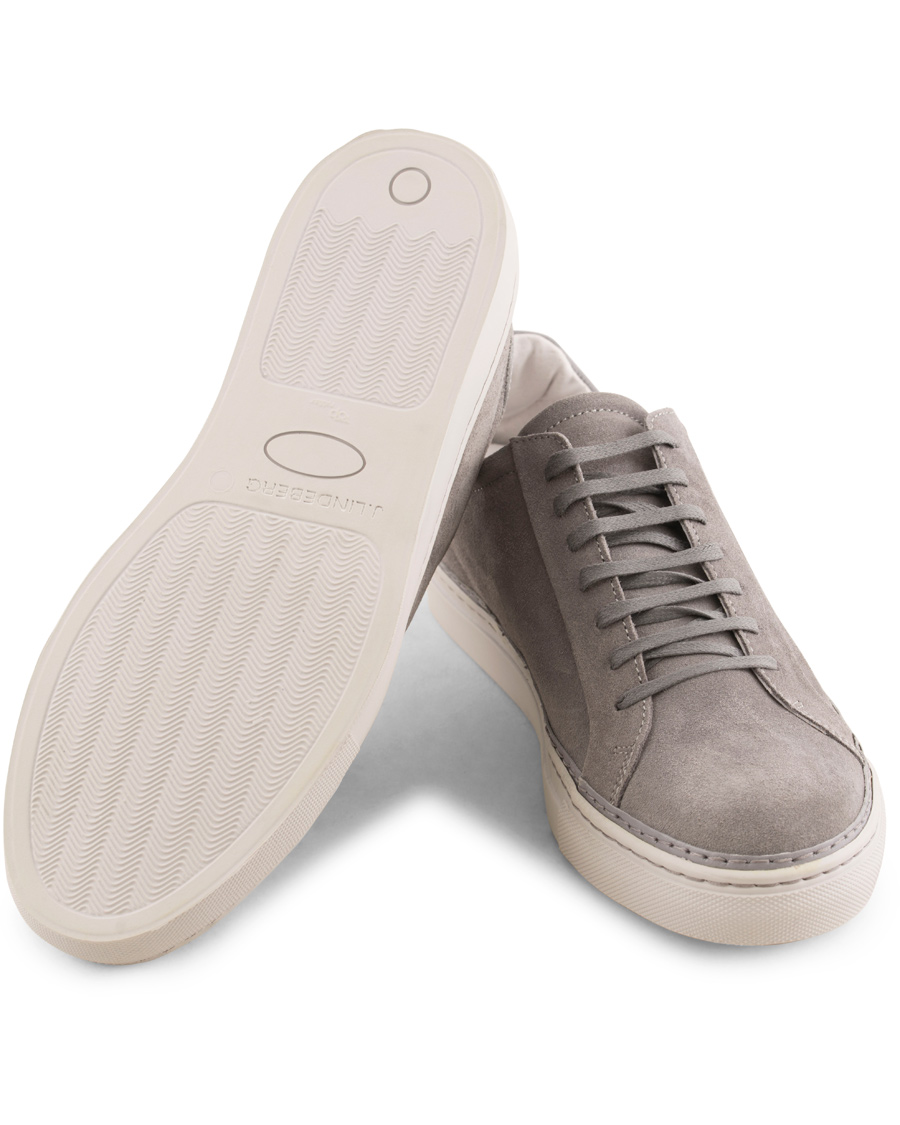 Hombres | J.Lindeberg Lace Suede Sneaker Stone Grey | J.Lindeberg | Lace Suede Sneaker Stone Grey
