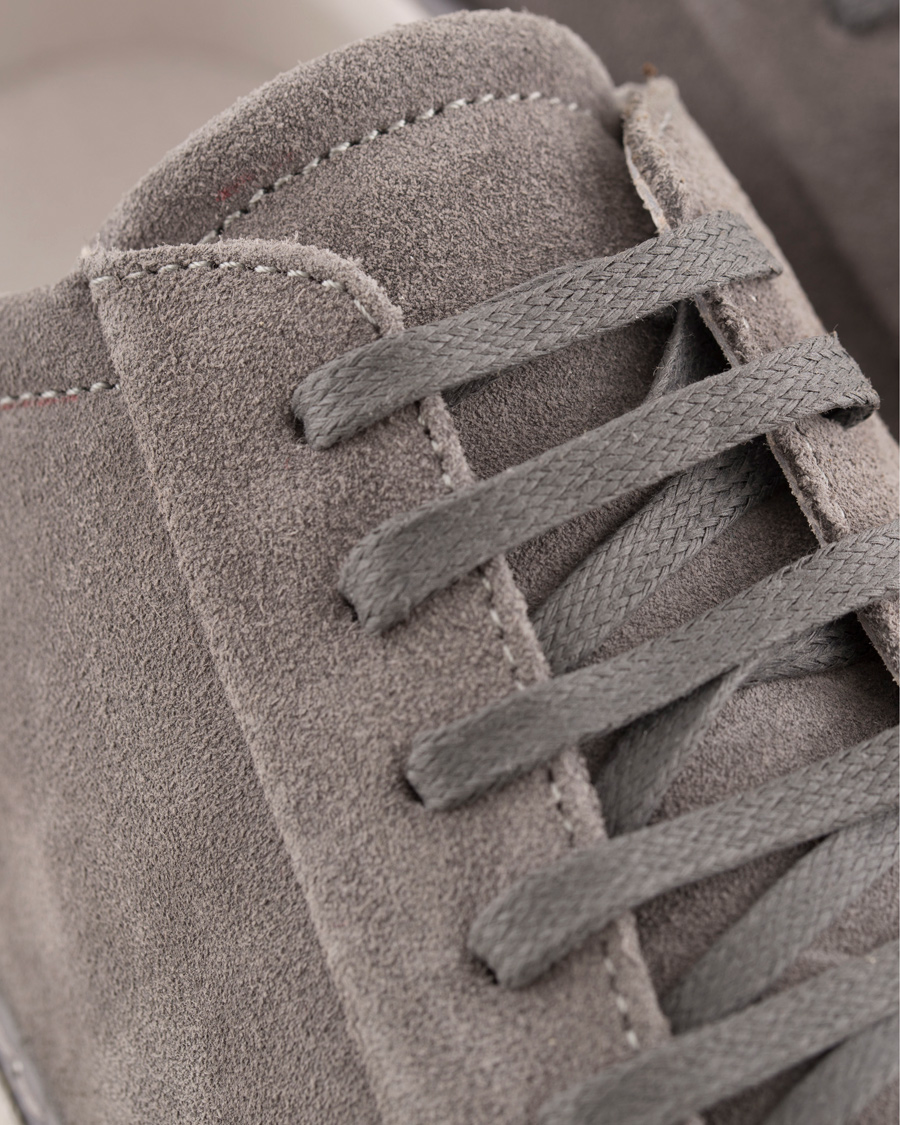 Hombres | J.Lindeberg Lace Suede Sneaker Stone Grey | J.Lindeberg | Lace Suede Sneaker Stone Grey