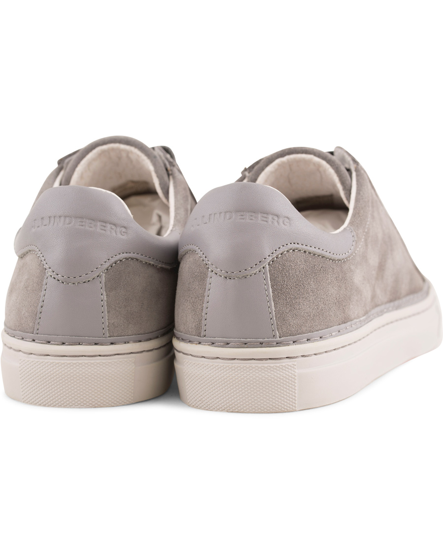 Hombres | J.Lindeberg Lace Suede Sneaker Stone Grey | J.Lindeberg | Lace Suede Sneaker Stone Grey