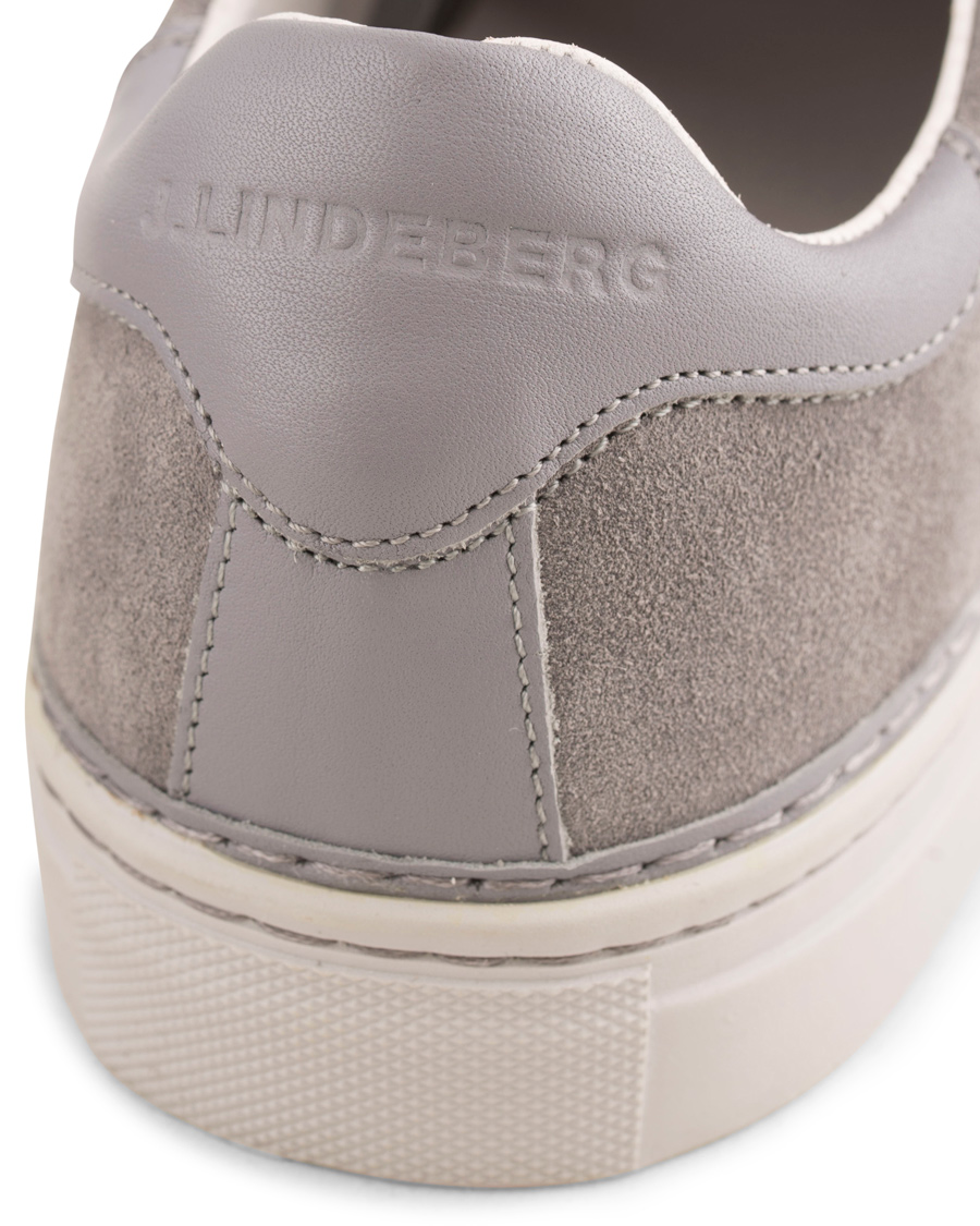 Hombres | J.Lindeberg Lace Suede Sneaker Stone Grey | J.Lindeberg | Lace Suede Sneaker Stone Grey
