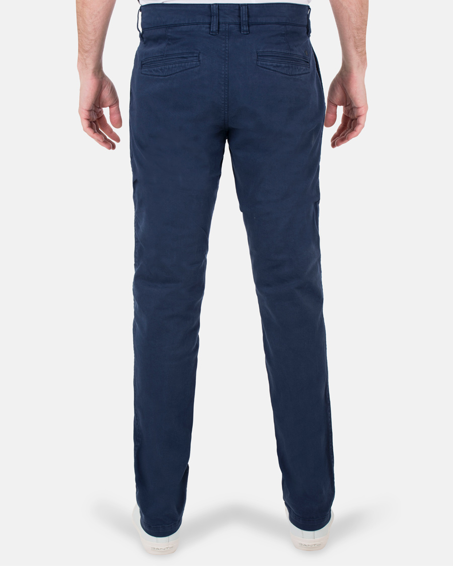 Hombres | Pantalones | NN07 | Marco 1200 Stretch Chinos Light Navy