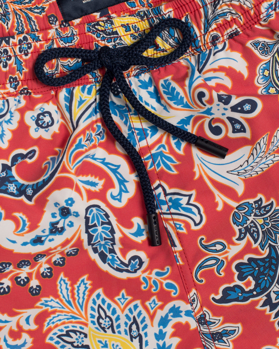 Hombres | Bañadores | Etro | Ponza Printed Flower Swimtrunk Red