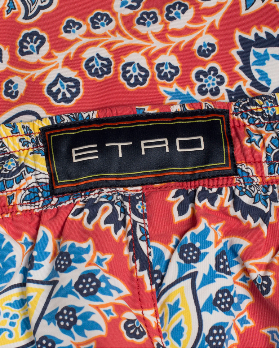 Hombres | Bañadores | Etro | Ponza Printed Flower Swimtrunk Red