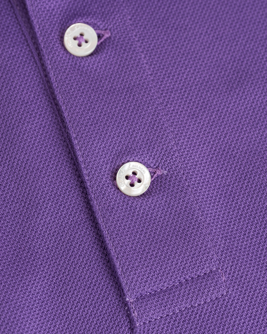 Hombres | Polos | Ralph Lauren Purple Label | Mercerized Cotton Pique Classic Lavender