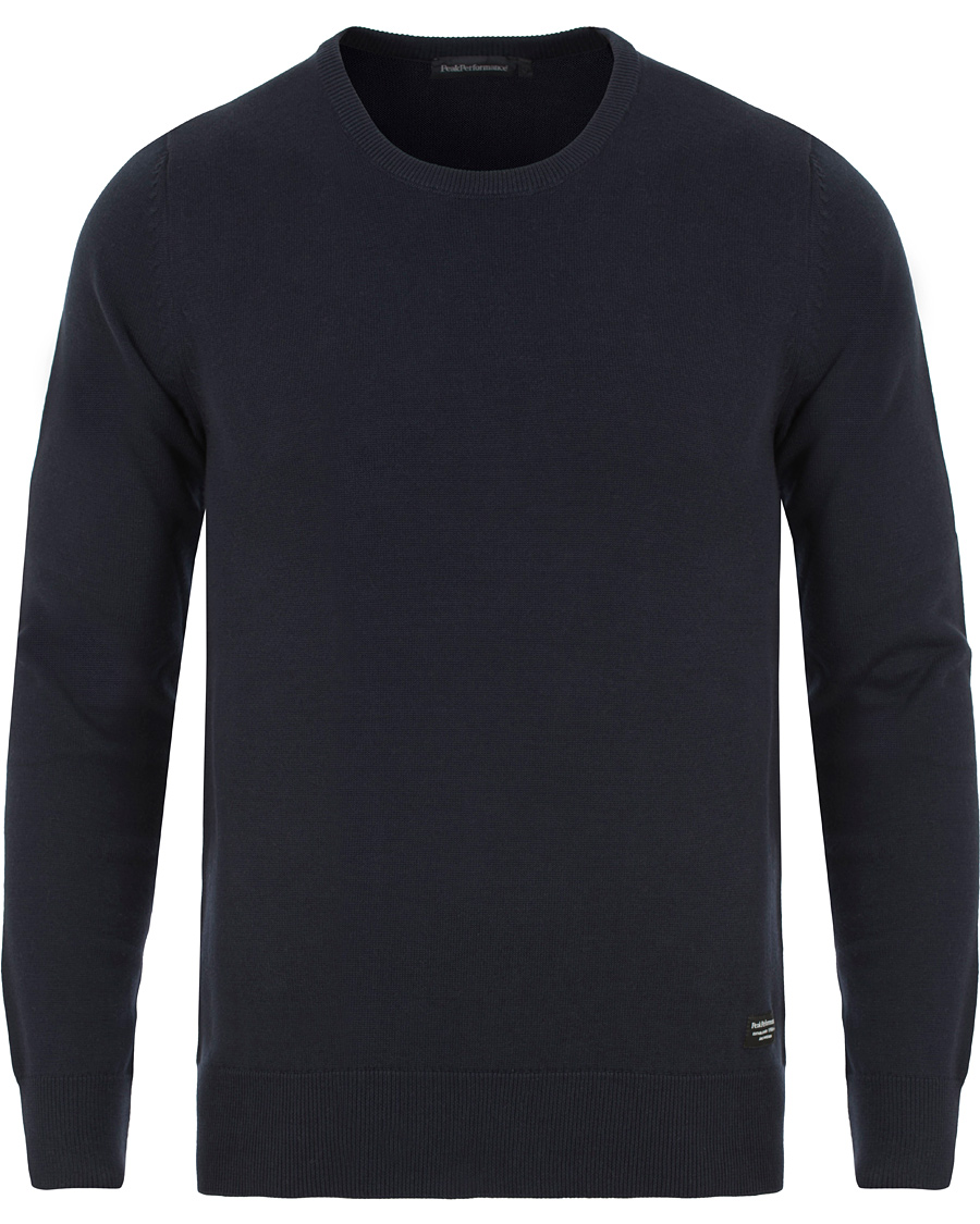 Hombres | Jerséis y prendas de punto | Peak Performance | Brady Knitted Crew Neck Navy