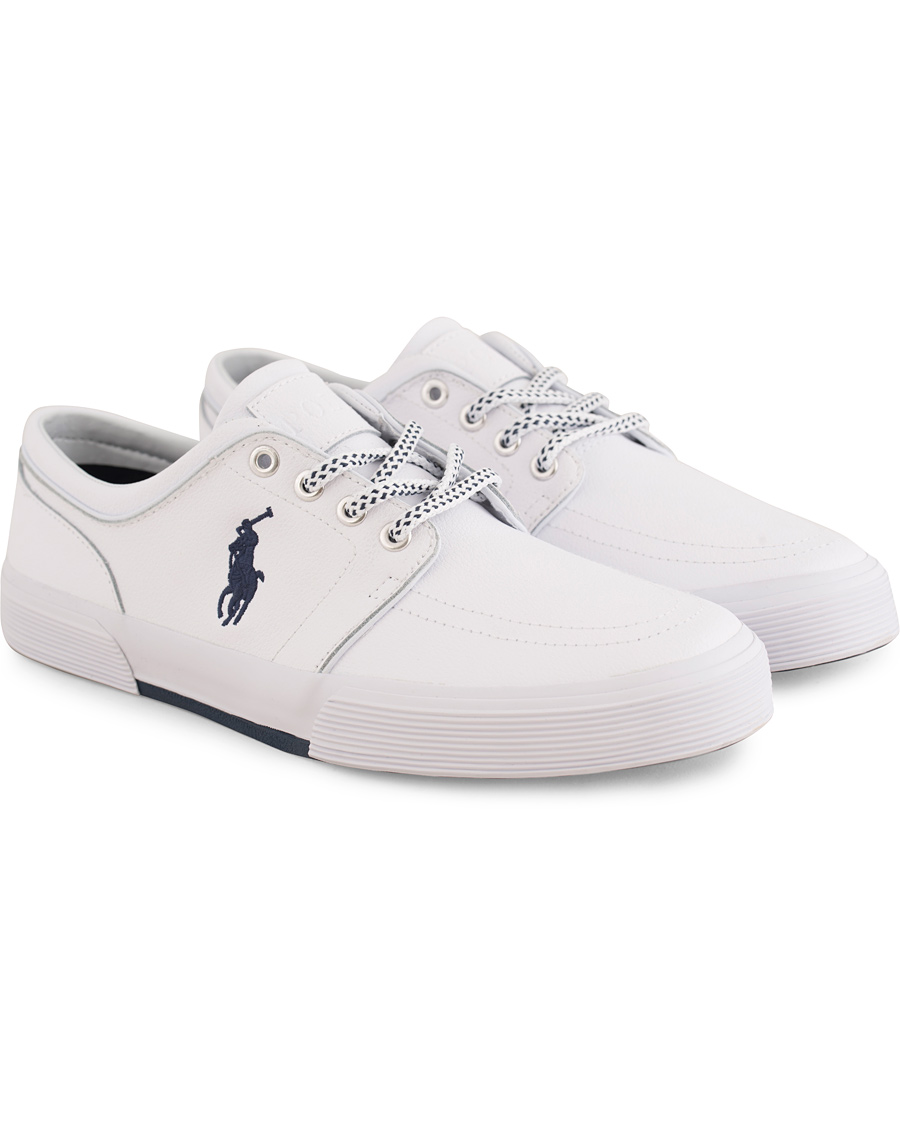 Hombres | Polo Ralph Lauren Faxon Low Leather Sneaker White | Polo Ralph Lauren | Faxon Low Leather Sneaker White