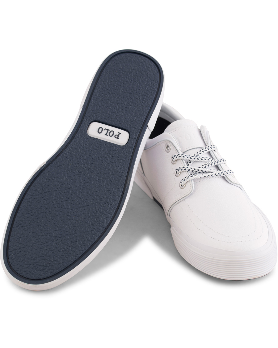 Hombres | Polo Ralph Lauren Faxon Low Leather Sneaker White | Polo Ralph Lauren | Faxon Low Leather Sneaker White