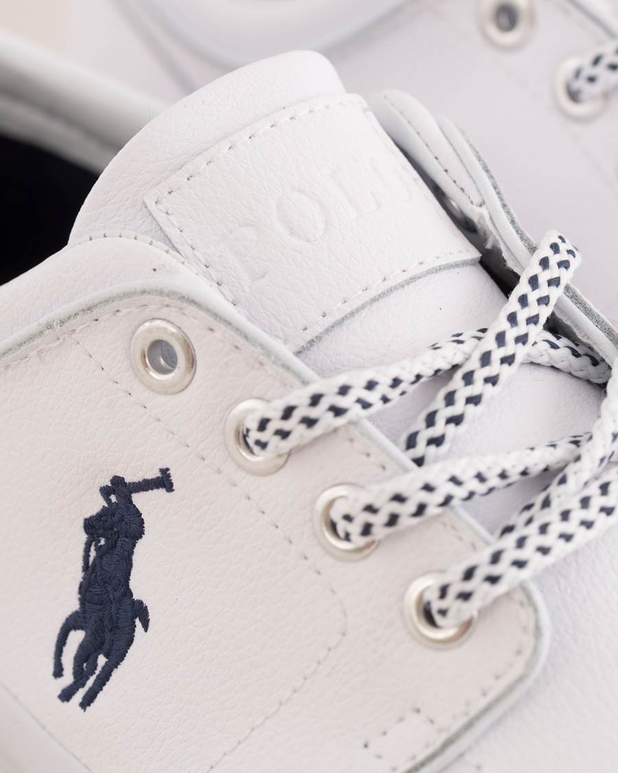Hombres | Polo Ralph Lauren Faxon Low Leather Sneaker White | Polo Ralph Lauren | Faxon Low Leather Sneaker White