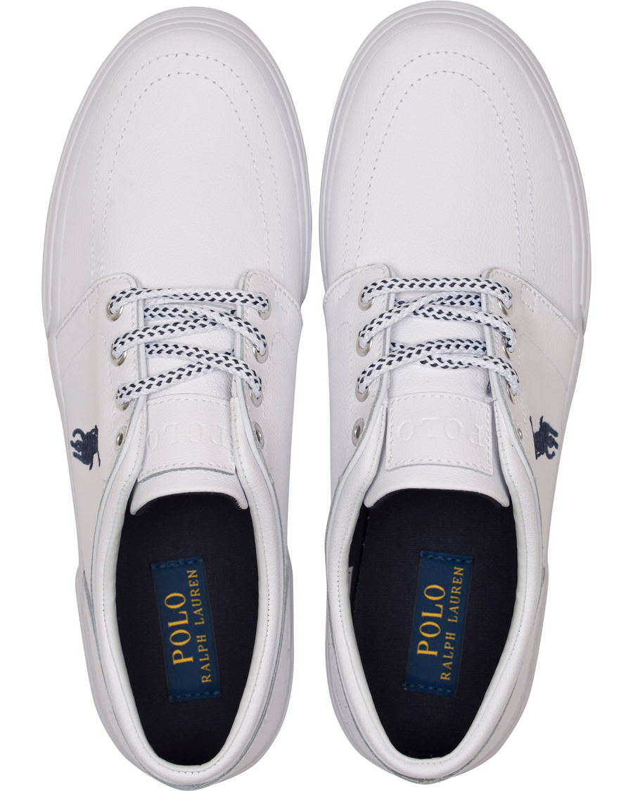 Hombres | Polo Ralph Lauren Faxon Low Leather Sneaker White | Polo Ralph Lauren | Faxon Low Leather Sneaker White