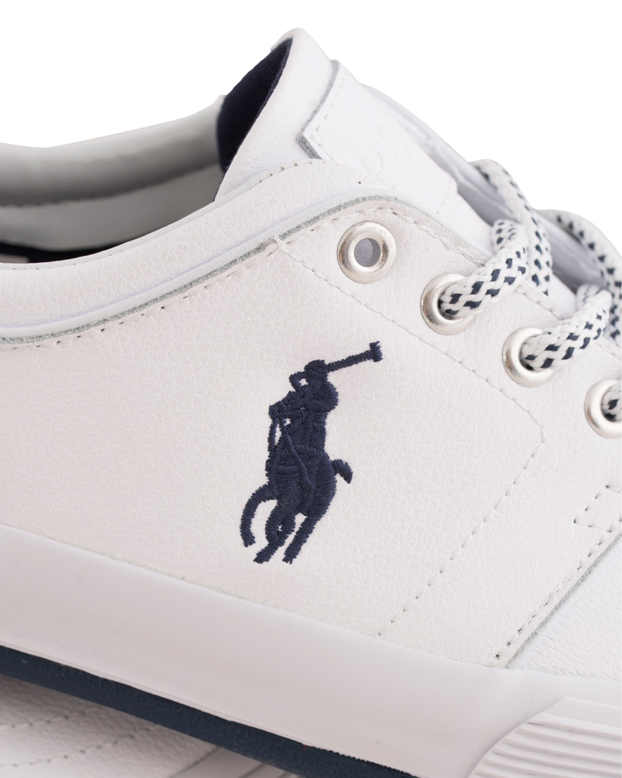 Hombres | Polo Ralph Lauren Faxon Low Leather Sneaker White | Polo Ralph Lauren | Faxon Low Leather Sneaker White