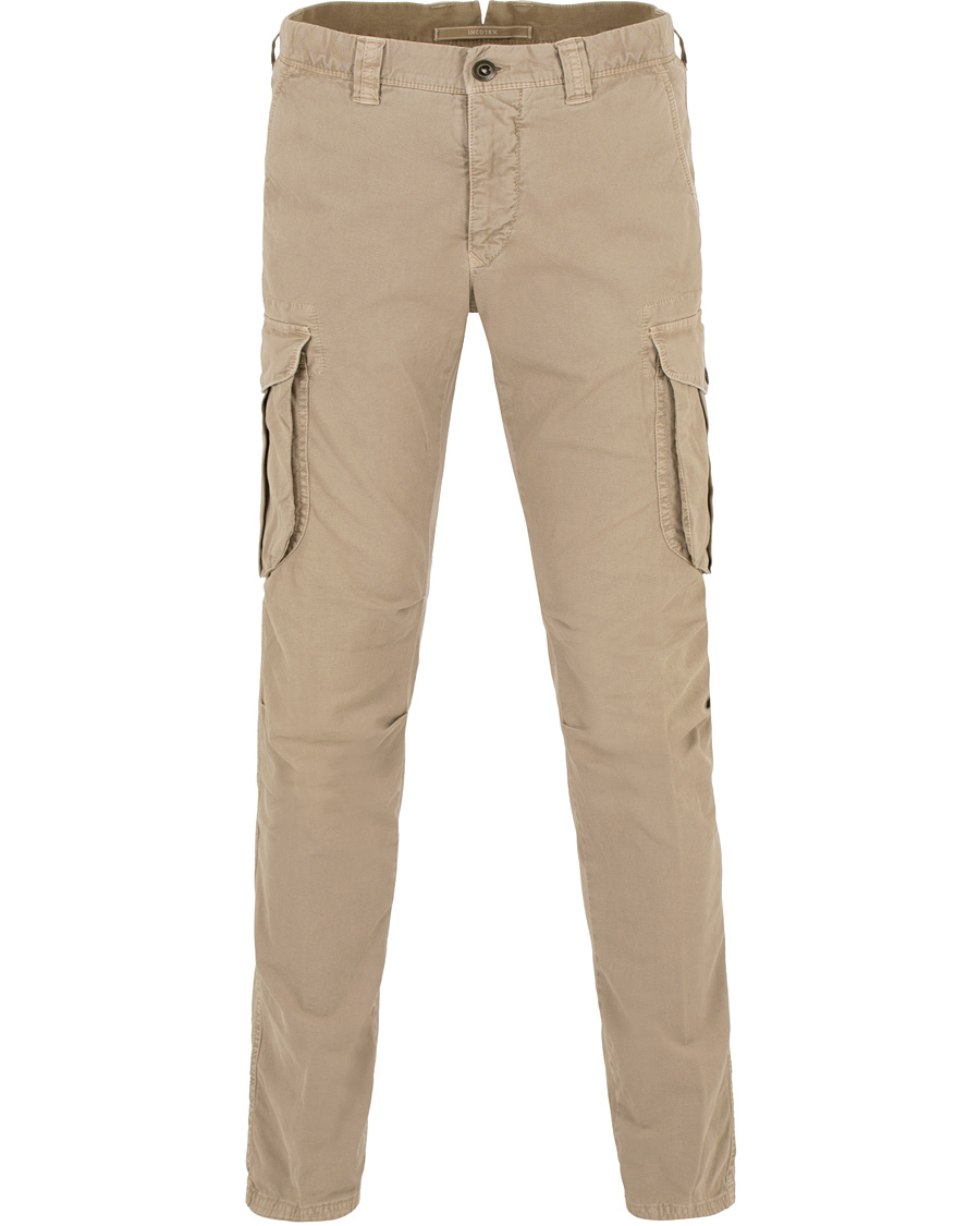 Hombres | Pantalones | Incotex | Slim Fit Cargo Slacks Natural