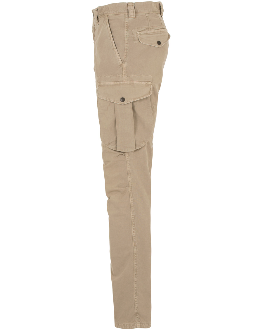 Hombres | Pantalones | Incotex | Slim Fit Cargo Slacks Natural
