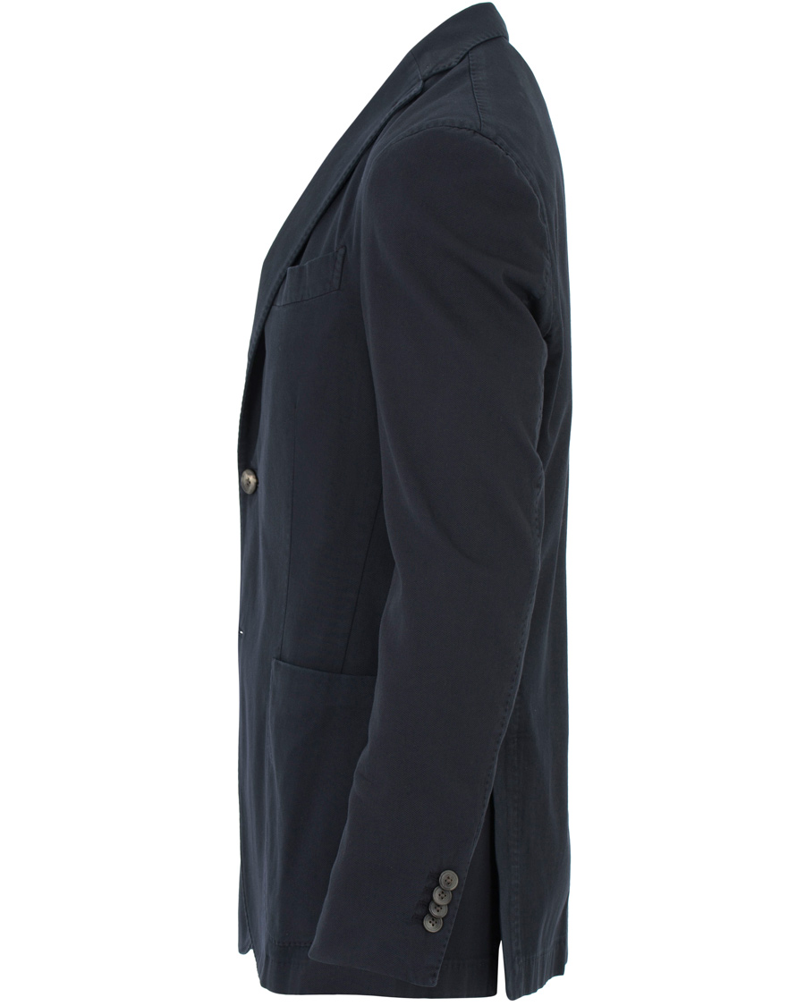 Hombres | Blazers | Boglioli | K Jacket Stretch Cotton Blazer Dark Blue