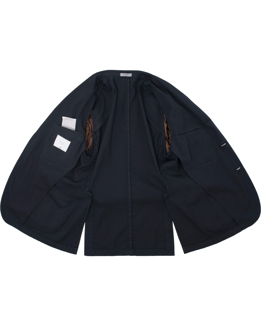 Hombres | Blazers | Boglioli | K Jacket Stretch Cotton Blazer Dark Blue