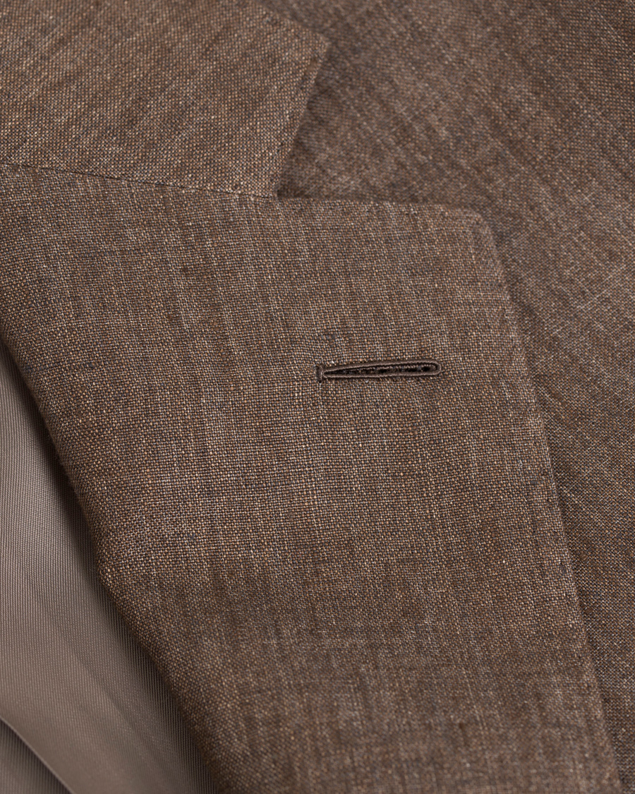 Hombres | Trajes | Caruso | Linen Suit Brown