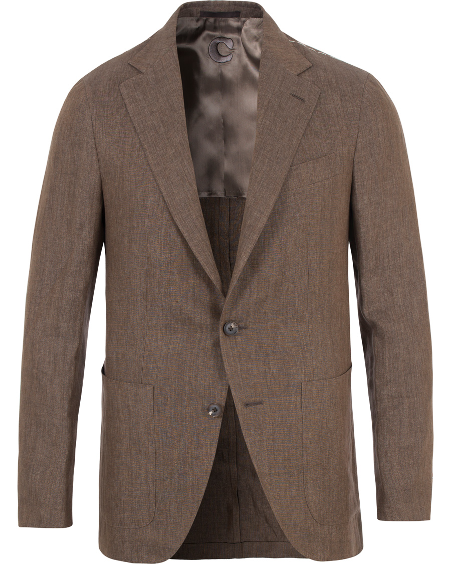 Hombres | Trajes | Caruso | Linen Suit Brown